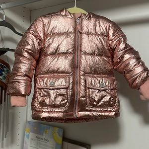 Metallic pink Cat & Jack winter coat